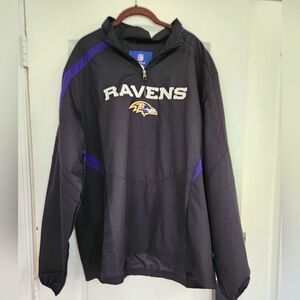 Reebok RAVENS Black NFL On Field Pullover Jacket